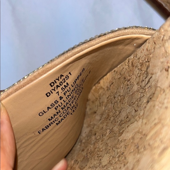 Steve Madden Glittering Silver Slide Sandals - Picture 9 of 11